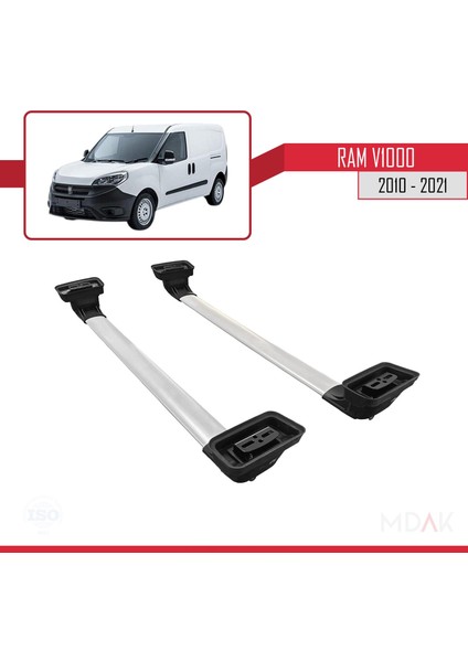 Ram V1000 2010-2021 Arası ile Uyumlu Ace-3 Ara Atkı Tavan Barı Gri 2 Adet