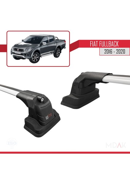 Fiat Fullback 2016-2020 Arası ile Uyumlu Ace-3 Ara Atkı Tavan Barı Gri 2 Adet modelleri