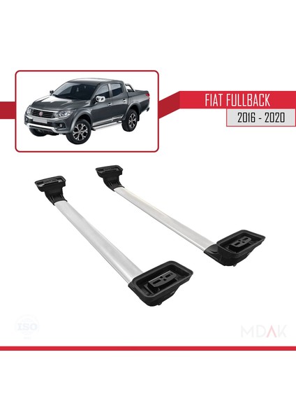 Fiat Fullback 2016-2020 Arası ile Uyumlu Ace-3 Ara Atkı Tavan Barı Gri 2 Adet indirimleri