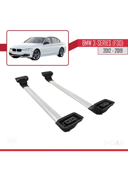 Bmw 3 Serisi (F30) 2012-2019 Arası ile Uyumlu Ace-3 Ara Atkı Tavan Barı Gri 2 Adet indirimleri