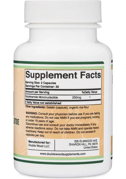 Nmn Nicotinamide Mononucleotide 250 mg 60 Kapsül modelleri