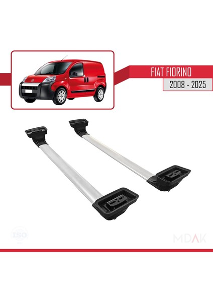 Fiat Fiorino 2008-2025 Arası ile Uyumlu Ace-3 Ara Atkı Tavan Barı Gri 2 Adet indirimleri