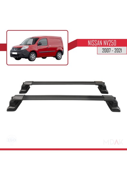 Nissan NV250 2007-2021 Arası ile Uyumlu Ace-3 Ara Atkı Tavan Barı Siyah 2 Adet fırsatları
