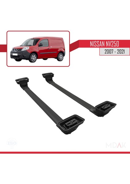Nissan NV250 2007-2021 Arası ile Uyumlu Ace-3 Ara Atkı Tavan Barı Siyah 2 Adet indirimleri