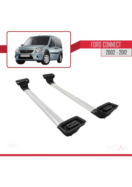 Ford Connect 2002-2012 Arası ile Uyumlu Ace-3 Ara Atkı Tavan Barı Gri 2 Adet