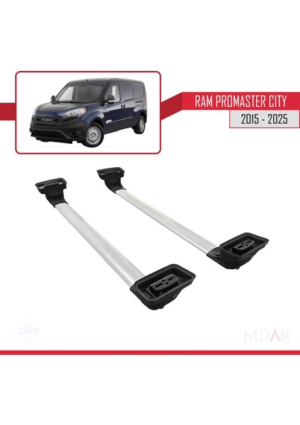 Ram Promaster City 2015-2025 Arası ile Uyumlu Ace-3 Ara Atkı Tavan Barı Gri 2 Adet indirimleri