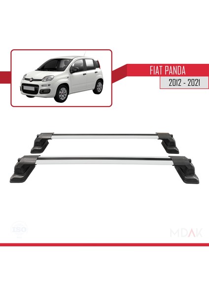 Fiat Panda (319) 2012-2021 Arası ile Uyumlu Ace-3 Ara Atkı Tavan Barı Gri 2 Adet fırsatları