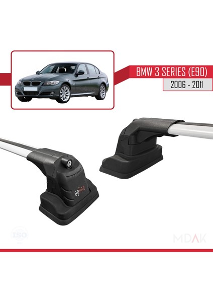 Bmw 3 Serisi (E90) 2006-2011 Arası ile Uyumlu Ace-3 Ara Atkı Tavan Barı Gri 2 Adet modelleri