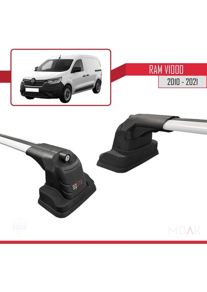 Renault Express 2021-2025 Arası ile Uyumlu Ace-3 Ara Atkı Tavan Barı Gri 2 Adet