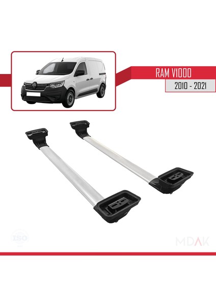 Renault Express 2021-2025 Arası ile Uyumlu Ace-3 Ara Atkı Tavan Barı Gri 2 Adet