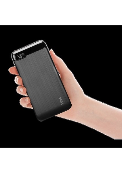 2BB183S Powerslim LCD 10.000 Mah Taşınabilir Şarj Cihazı/ Powerbank Usb-C Giriş/çıkış Siyah