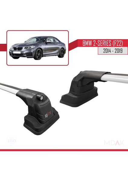 Bmw 2 Serisi (F22) 2014-2019 Arası ile Uyumlu Ace-3 Ara Atkı Tavan Barı Gri 2 Adet modelleri