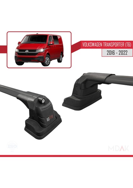 Volkswagen Transporter (T6) 2016-2022 Arası ile Uyumlu Ace-3 Ara Atkı Tavan Barı Siyah 2 Adet modelleri