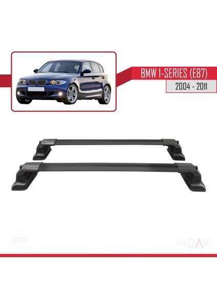 Bmw 1 Serisi (E87) 2004-2011 Arası ile Uyumlu Ace-3 Ara Atkı Tavan Barı Siyah 2 Adet fırsatları