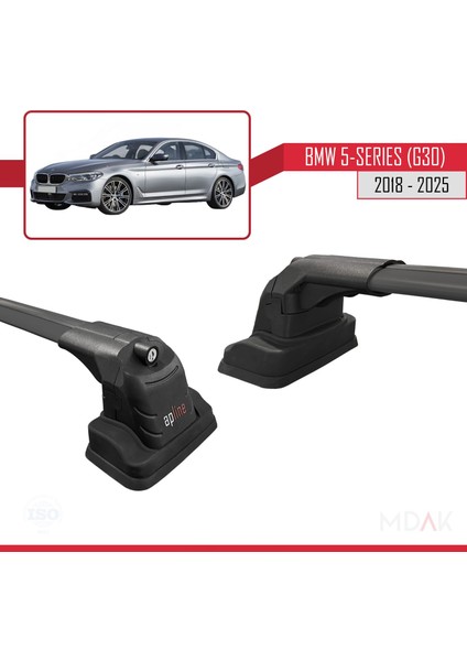 Bmw 5 Serisi (G30) 2018-2025 Arası ile Uyumlu Ace-3 Ara Atkı Tavan Barı Siyah 2 Adet modelleri