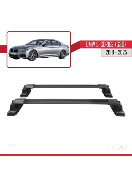 Bmw 5 Serisi (G30) 2018-2025 Arası ile Uyumlu Ace-3 Ara Atkı Tavan Barı Siyah 2 Adet fırsatları