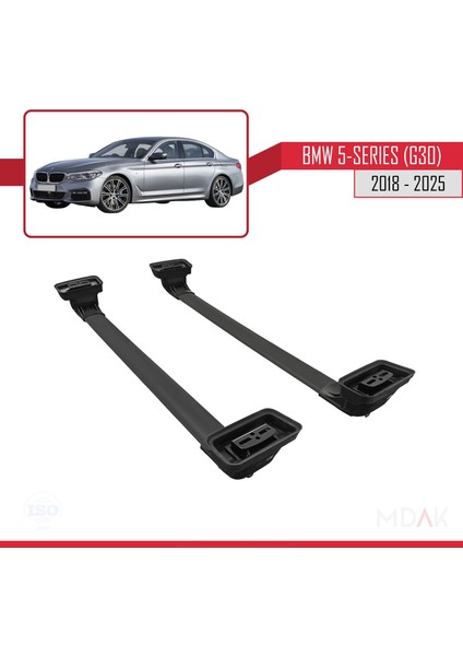 Bmw 5 Serisi (G30) 2018-2025 Arası ile Uyumlu Ace-3 Ara Atkı Tavan Barı Siyah 2 Adet indirimleri