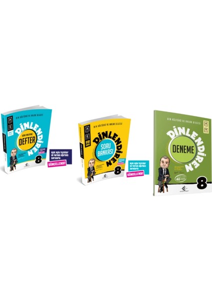 8.sınıf Lgs Dinlendiren Defter - Dinlendiren Soru Bankası - Eker Test 40'lı Deneme