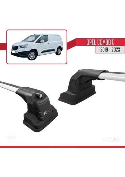 Opel Combo E 2019-2023 Arası ile Uyumlu Ace-3 Ara Atkı Tavan Barı Gri 2 Adet