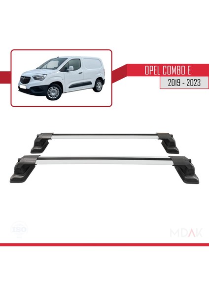 Opel Combo E 2019-2023 Arası ile Uyumlu Ace-3 Ara Atkı Tavan Barı Gri 2 Adet