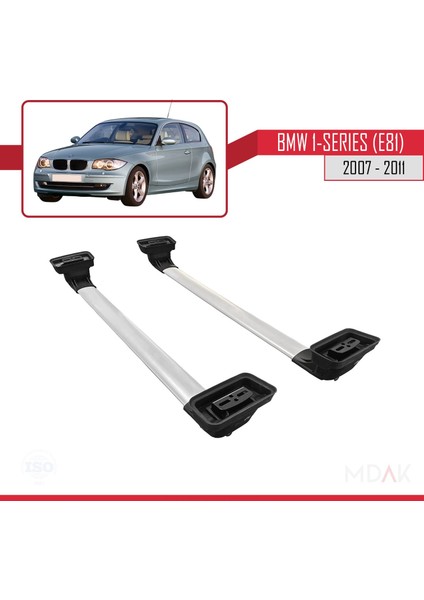 Bmw 1 Serisi (E81) 2007-2011 Arası ile Uyumlu Ace-3 Ara Atkı Tavan Barı Gri 2 Adet indirimleri