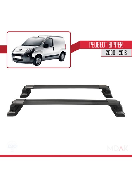 Opel Bipper 2008-2018 Arası ile Uyumlu Ace-3 Ara Atkı Tavan Barı Siyah 2 Adet fırsatları