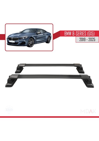 Bmw 8 Serisi (G15) 2019-2025 Arası ile Uyumlu Ace-3 Ara Atkı Tavan Barı Siyah 2 Adet fırsatları