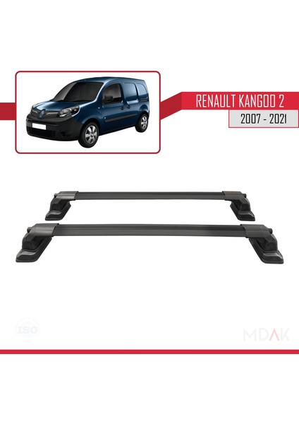 Renault Kangoo 2 2007-2021 Arası ile Uyumlu Ace-3 Ara Atkı Tavan Barı Siyah 2 Adet fırsatları