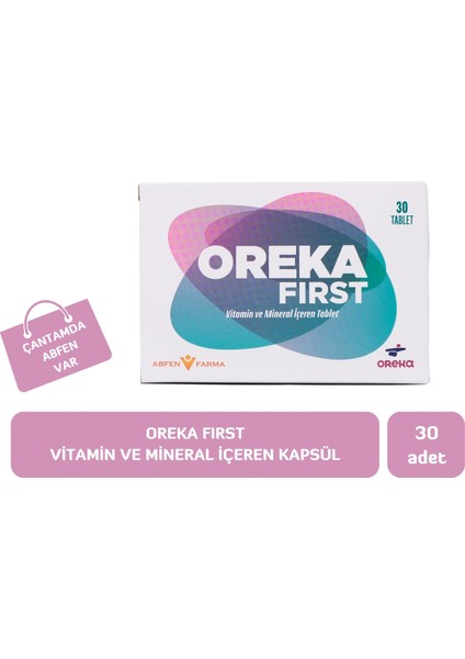 Oreka First Vitamin ve Mineral İçeren 30'lu Tablet