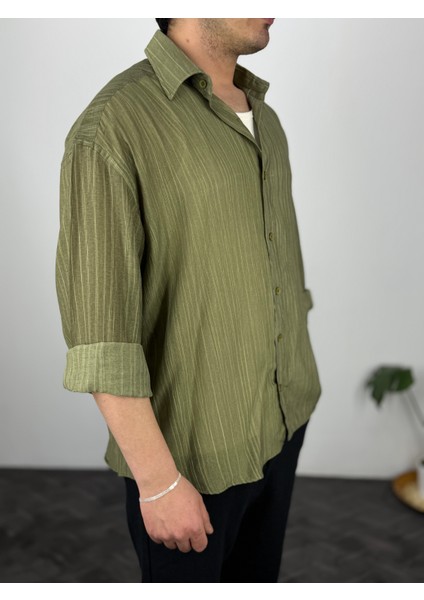 Efektli Dökümlü Oversize Erkek Gömlek fiyatları