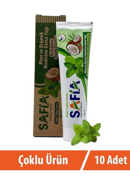 Nane ve Hindistan Cevizli Organik Diş Macunu 10x100 ml