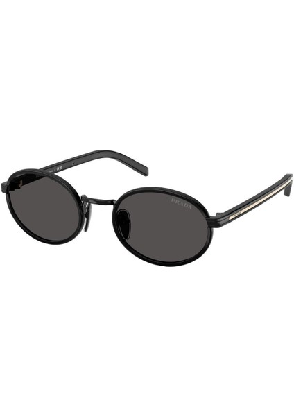 Pr B56S AAV08Z 52 Unisex Oval Siyah Kombine Kemik Güneş Gözlüğü