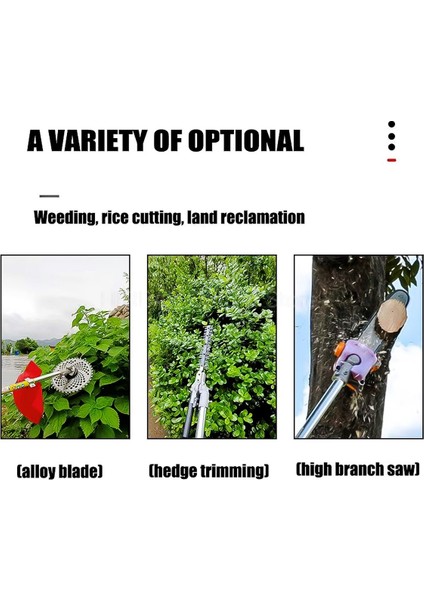 Maxstar Seri 4 In 1 Benzinli Tırpan Çit Budama Budama Testeresi Ot Çalı Dal Biçme modelleri