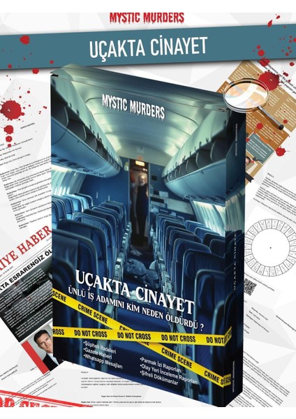 Dedektif Vaka Çözme Oyunu Uçakta Cinayet Dosyası