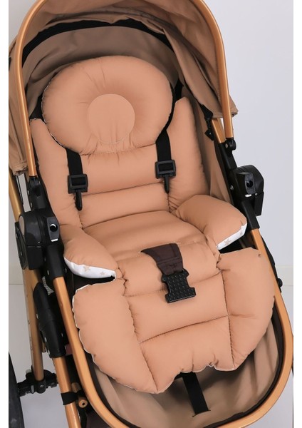 Ortopedik Bel Destekli Bebek Arabası Minderi, Pamuk Kumaş - Orijinal Ürün