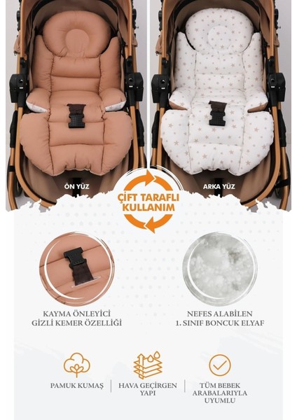 Ortopedik Bel Destekli Bebek Arabası Minderi, Pamuk Kumaş - Orijinal Ürün fiyatları