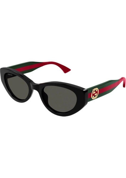 Gg 1862S 004 52 Kadın Cat Eye Siyah Kemik Güneş Gözlüğü
