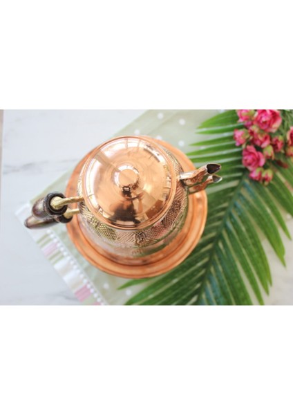 El Dövmesiyle Güzel Bakır Çaydanlık Takımı, Nihale Detaylı, Şık ve Zarif Tasarım modelleri