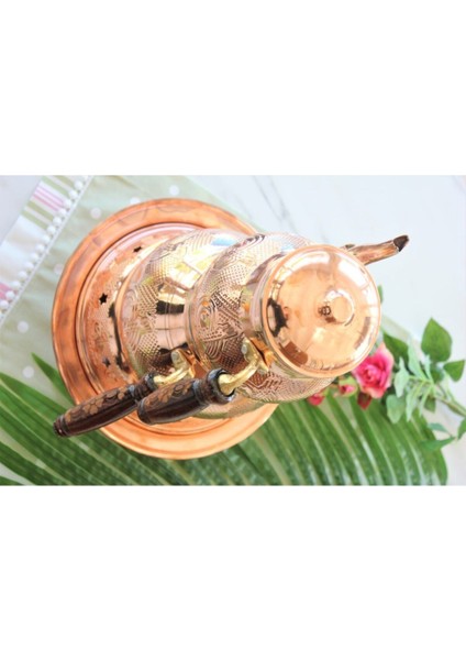 El Dövmesiyle Güzel Bakır Çaydanlık Takımı, Nihale Detaylı, Şık ve Zarif Tasarım fırsatları