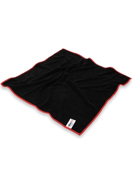 Kırmızı Overloklu 40X40 cm Mikrofiber Bez NEMERE-STK1442