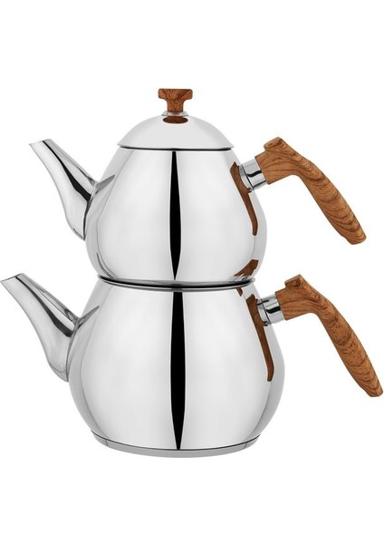 Küçük Boy Çaydanlık Takımı, 4 Parça, Şık ve Kullanışlı, Siyah, 750 ml