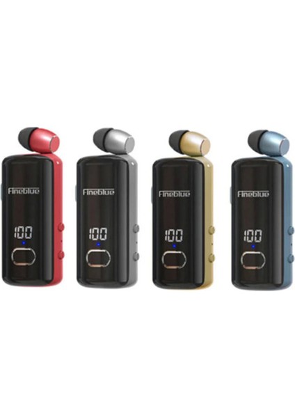 F580 Dijital Göstergeli Makaralı Titreşimli Bluetooth Kulaklık Gold