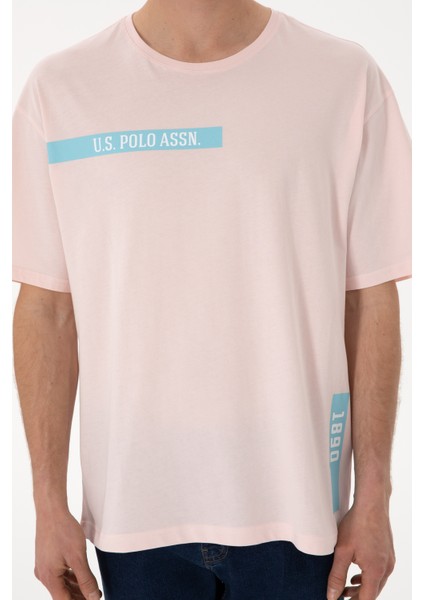 Erkek Açık Pembe Tişört 50306904-VR078