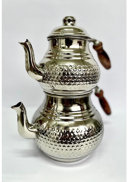 El Işlemeli Bakır Çaydanlık Takımı