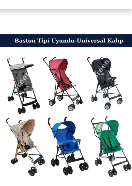Siyah Baston Bebek Arabası Tekerleği Koruyucu Kılıf, Yer Kaplamaz, Su Geçirmez, Toz Geçirmez fırsatları