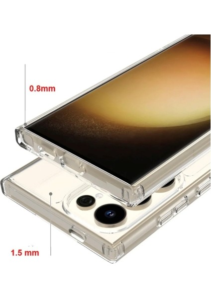 Samsung Galaxy S25 Ultra Kamera Çıkıntılı Magsafe Wireless Şarj Özellikli Orta Sertlik Şeffaf Kılıf fırsatları