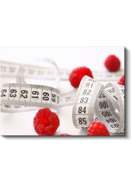 Raspberri ve Mezura - Sağlıklı Yaşam ve Diyet Kanvas Tablo fiyatları