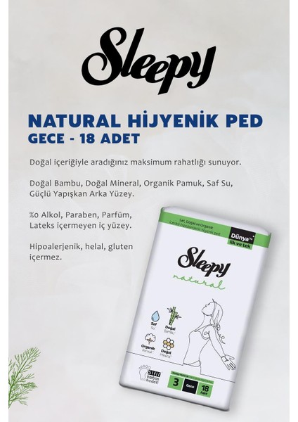 Natural Ped Gece 18 Li + Günlük Uzun 32 Li ve Rosıe fiyatları