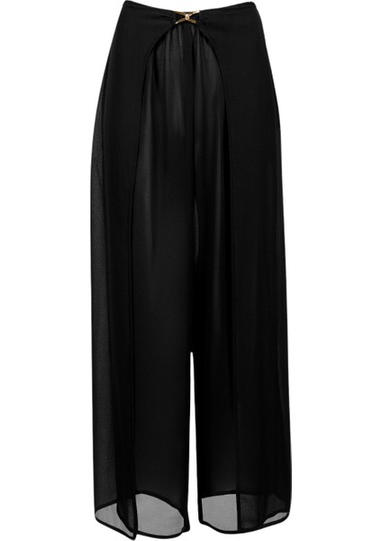Beach Walk Transparan Voile Kumaşlı Yırtmaçlı Pantolon