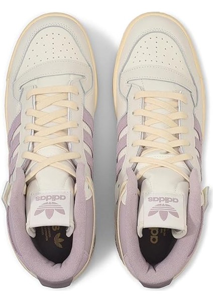 Forum 84 High Leather Sneaker Bilekli Günlük Spor Ayakkabı Krem Mor